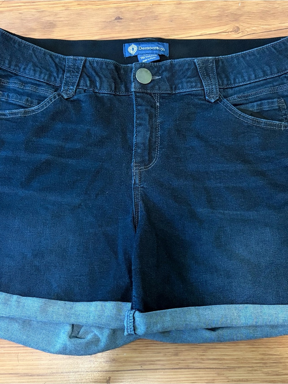Democracy Navy Blue Denim Jean Shorts